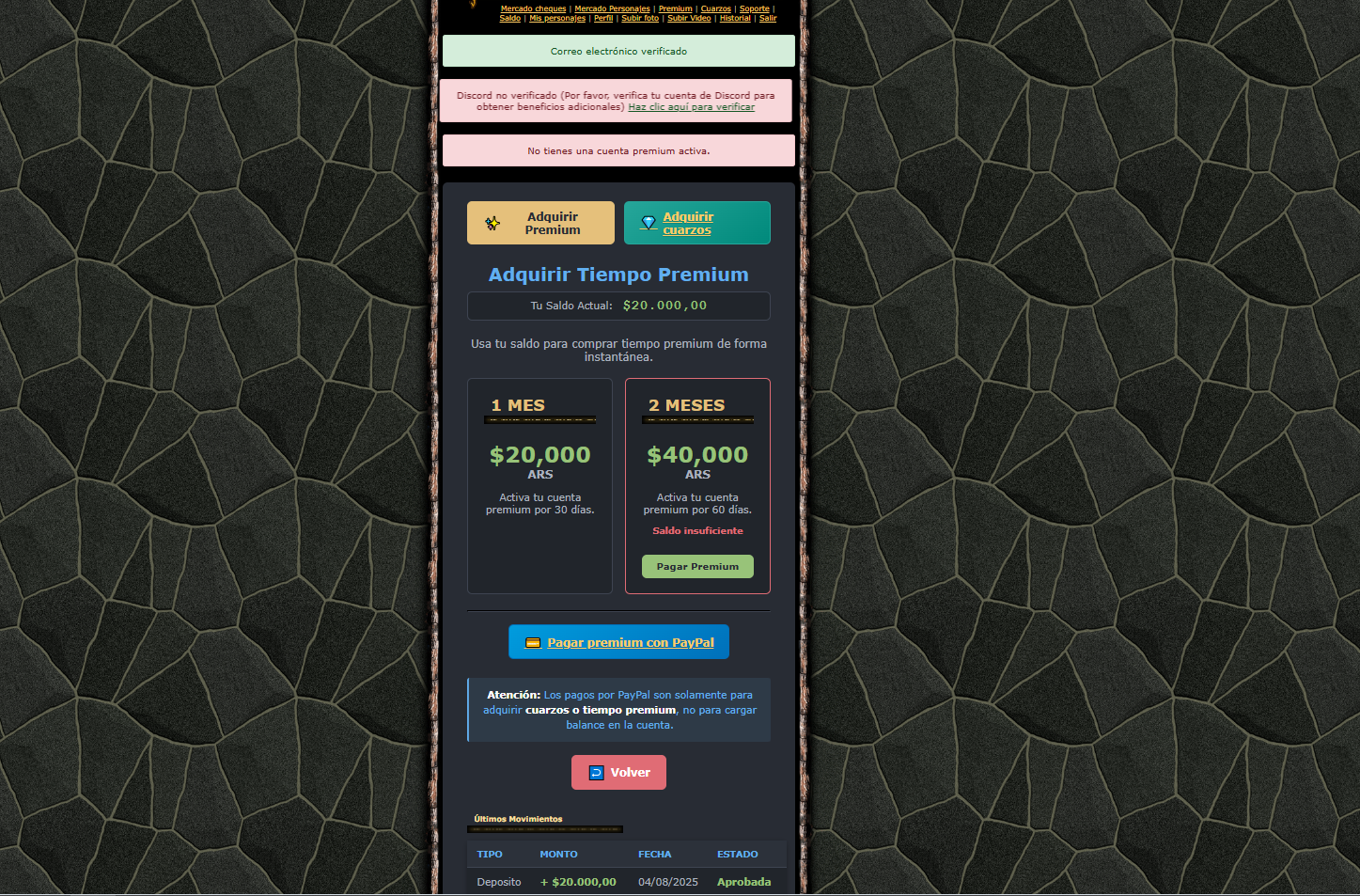 Elegir Pack Premium